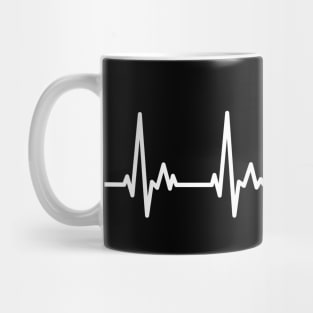 Female Runner My Heart Beats for Running Mug